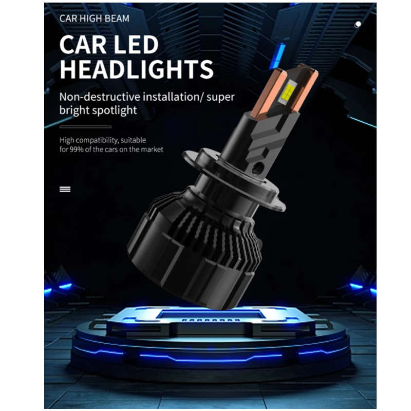 2-Piece 120W V18-H4 High Power Automobile LED Car Headlights