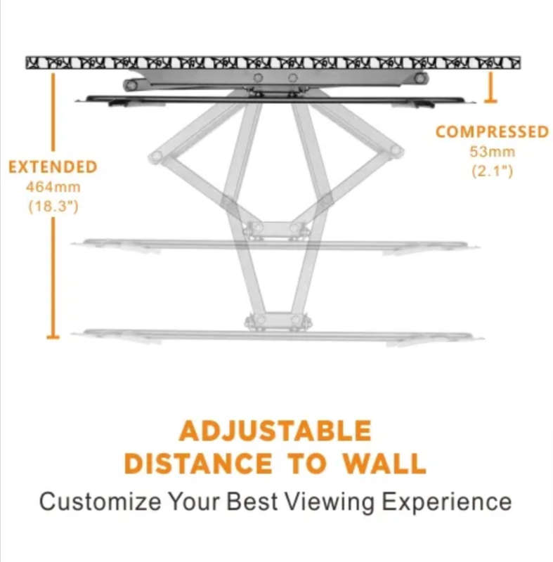 37"-80" Full Motion Cantilever LCD TV Wall Bracket L580