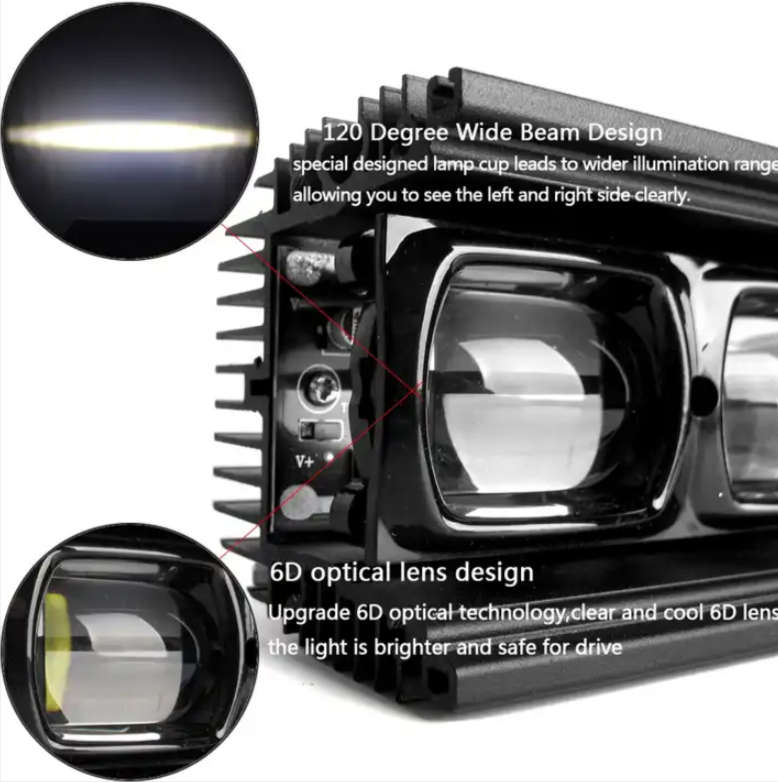 90W Car Offroad LED Light Bar