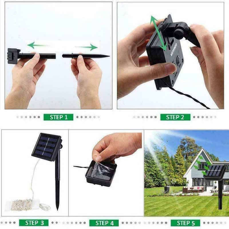 100-LED Solar Strip Light FA-LC49