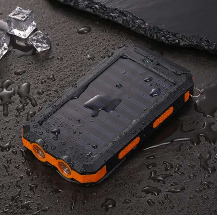20000mAh Solar Powered Power Bank Flashlight With GPS PA-14