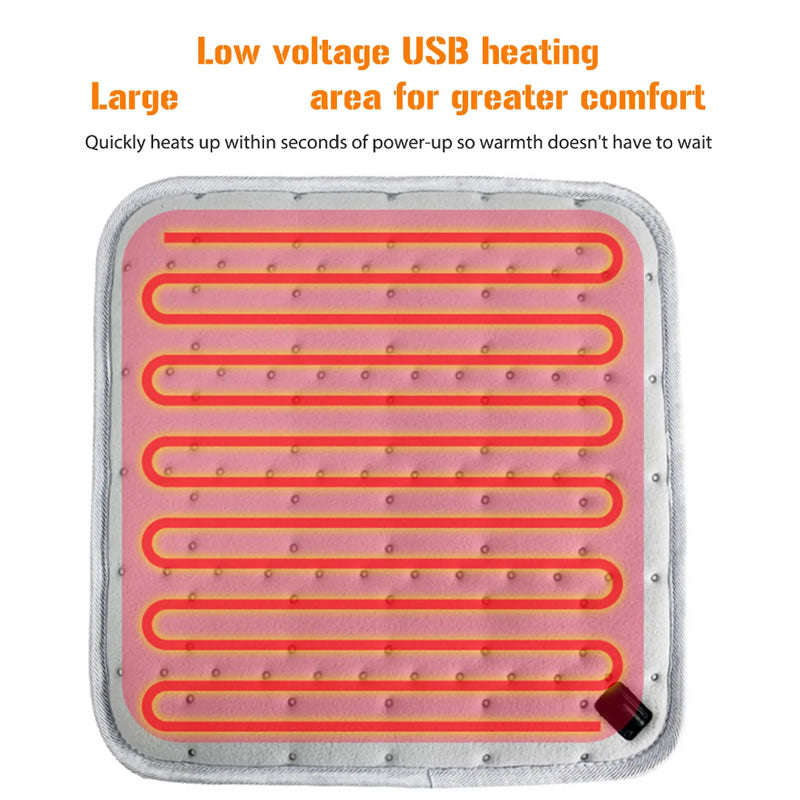 9W Heated Seat Cushion Pad With USB Charging BM-1
