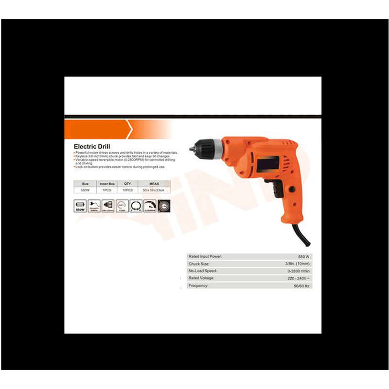 550W Variable Speed Electric Drill -SD 37644