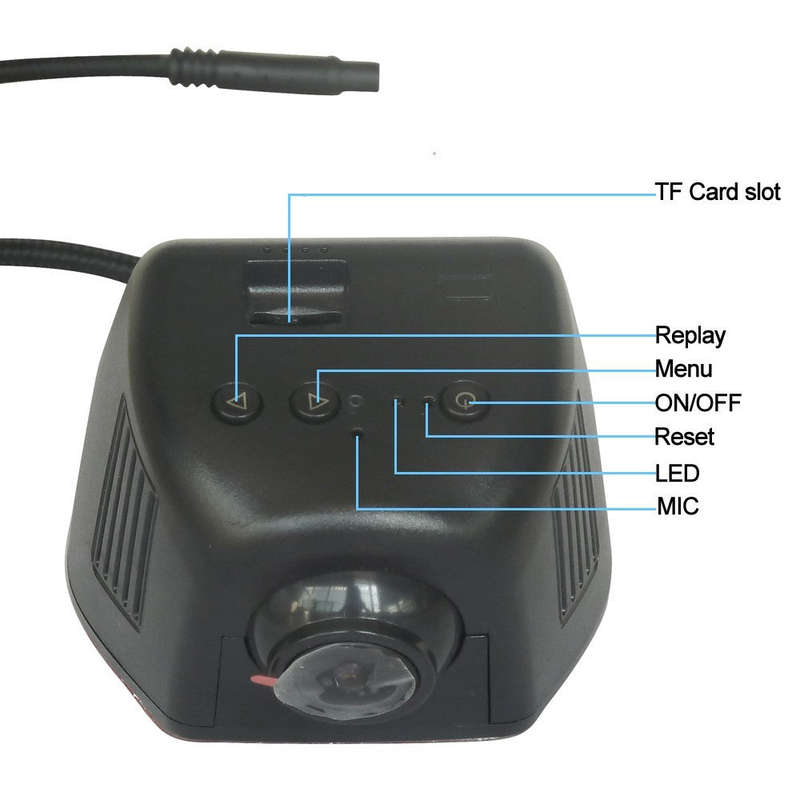Full HD Hidden Car DVR with WiFi
