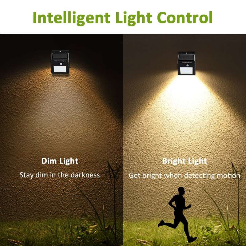 Portable Outdoor Solar LED Motion Sensor Split Wall Lamp FA-64