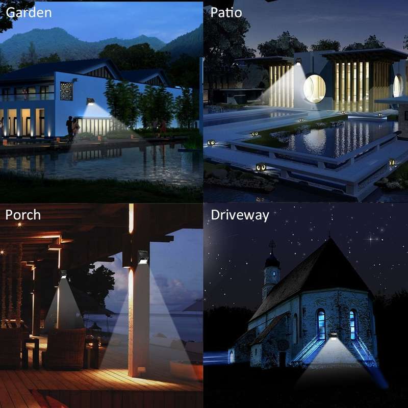 Portable Outdoor Solar LED Motion Sensor Split Wall Lamp FA-64