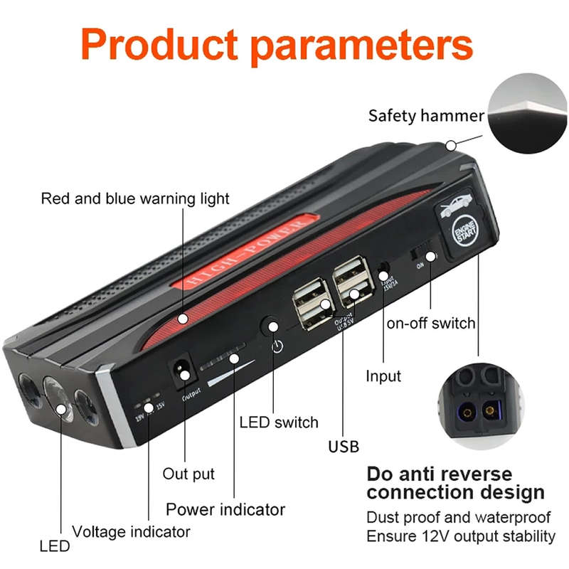 High Power Automobile Emergency Jump Starter Power Supply - NG-111
