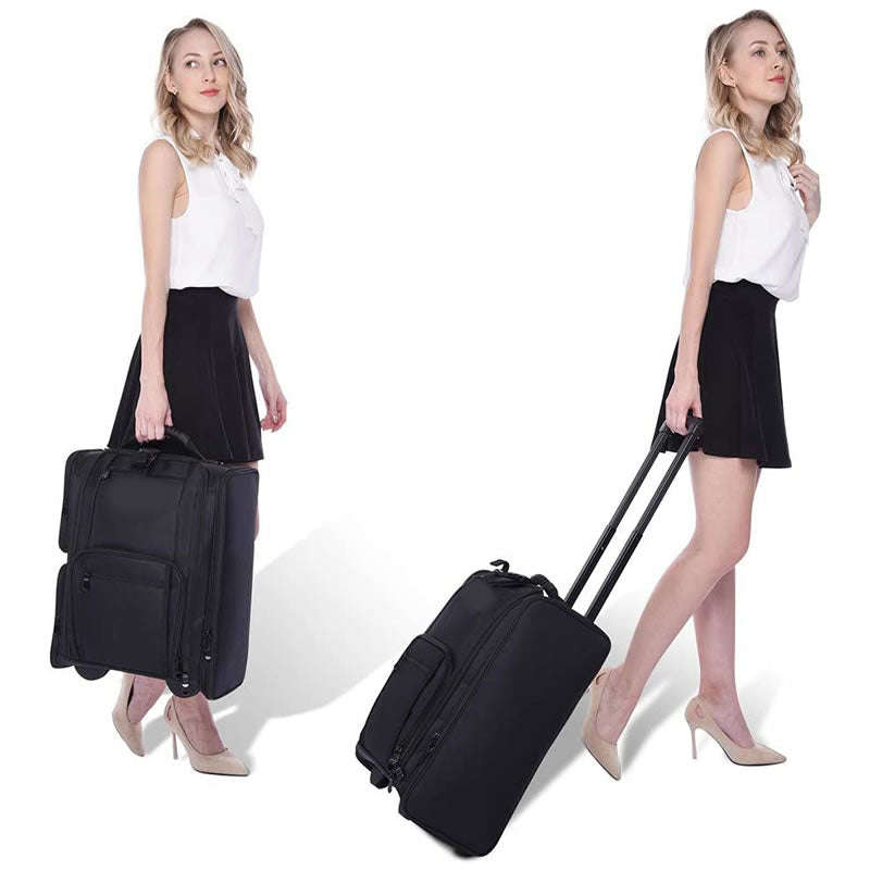 Professional Makeup Trolley Suitcase With Wheels Y229 BLACK