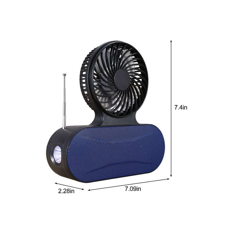 Solar Flashlight Wireless Speaker And Fan Speaker AB-SD16