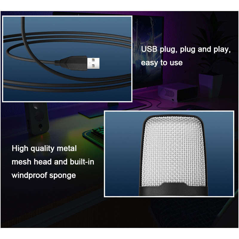 USB RGB Gaming Microphone EA-20