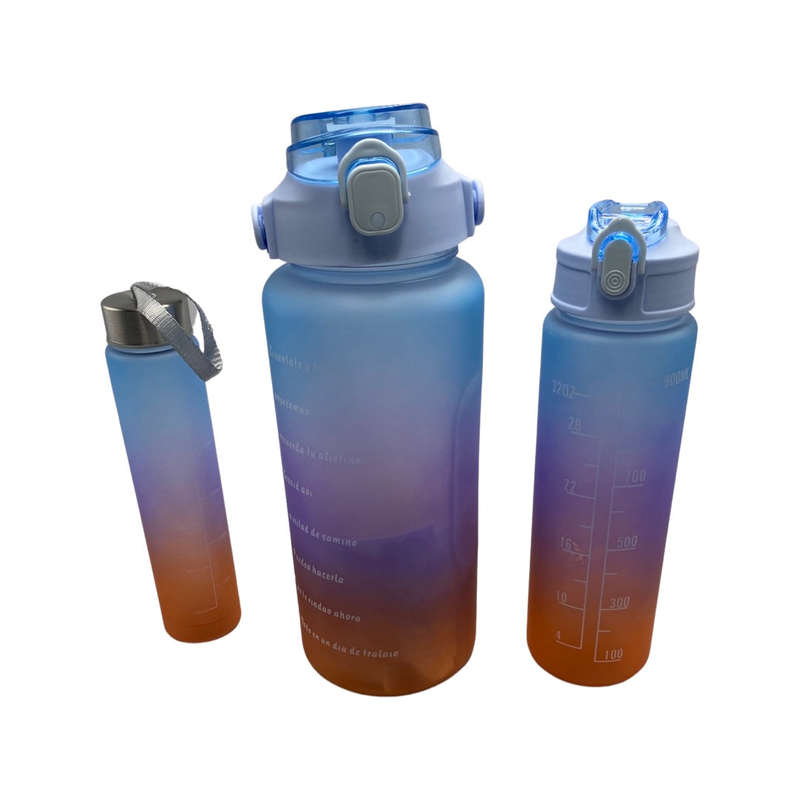 3 in 1 Multi-color Water Bottle F58-93-1 Bottle