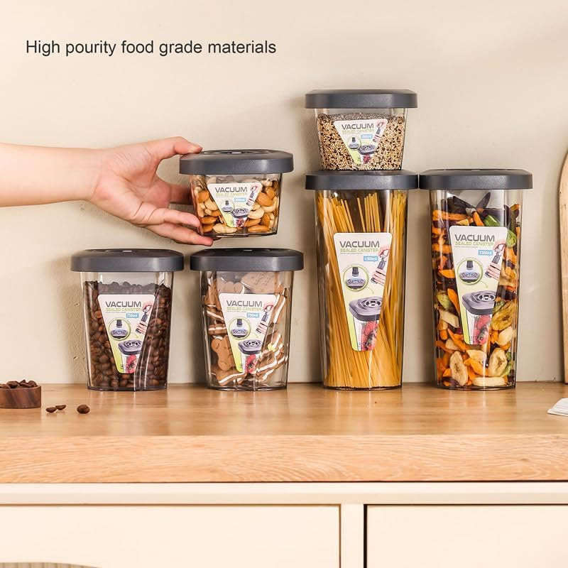 6 Pieces Vacuum Food Storage Containers