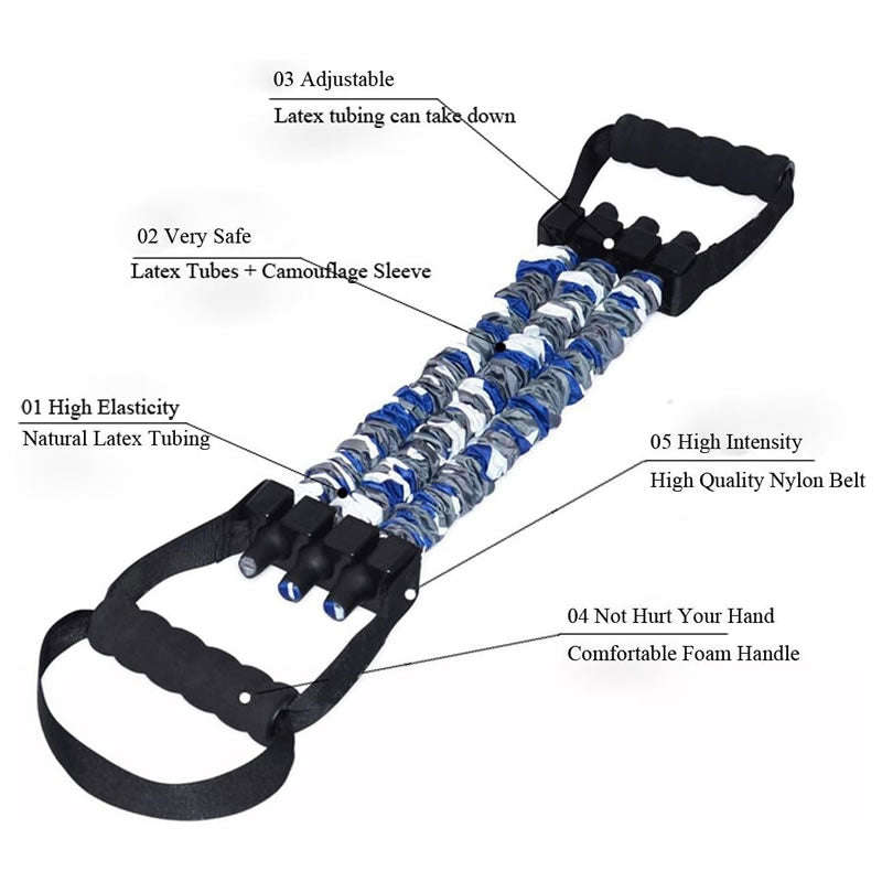 Adjustable Chest Expander with Resistance Bands F34-8-688
