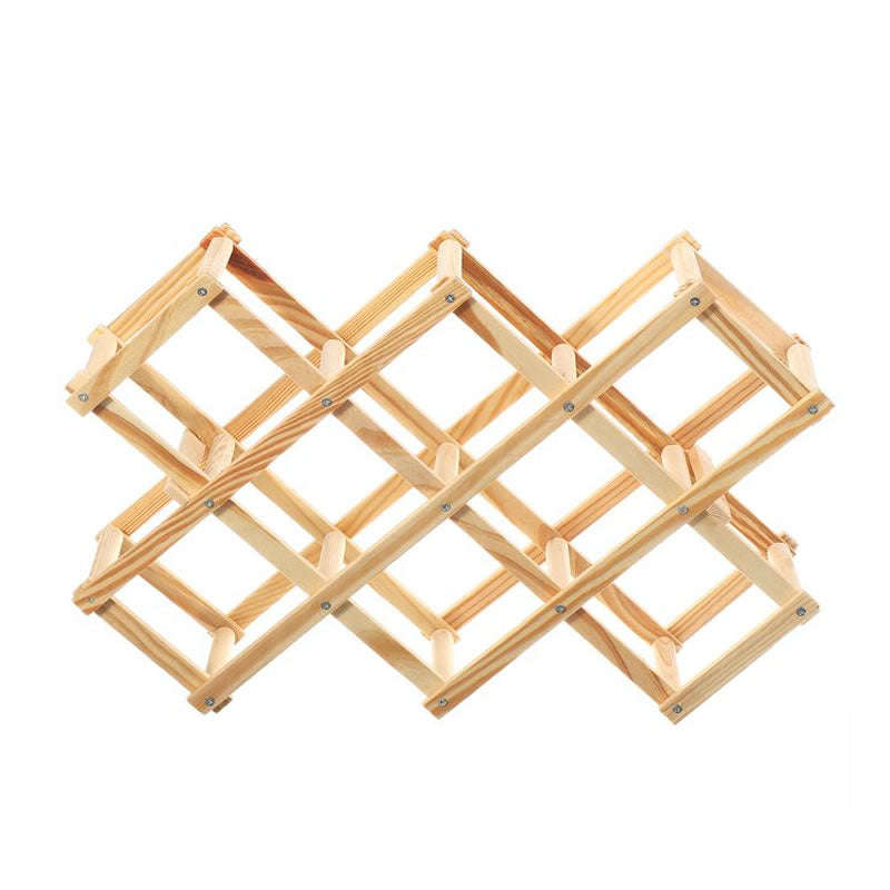 Collapsible Wooden Wine Bottle Rack IL-43