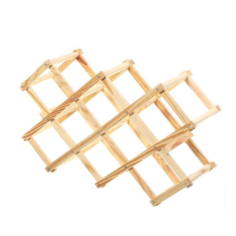 Collapsible Wooden Wine Bottle Rack IL-43