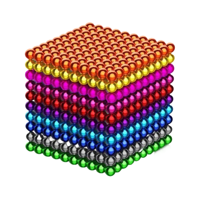 Small 1000 Pieces Of Magnetic Rainbow Balls For Kids