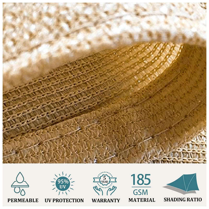 4m x 4m Anti-UV Sun Shade Sail for Outdoor Garden RV-130
