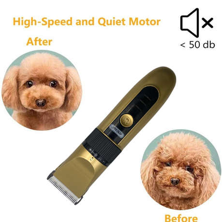 Rechargeable Pet Grooming Hair Clipper And Trimmer Q-T137 GOLD