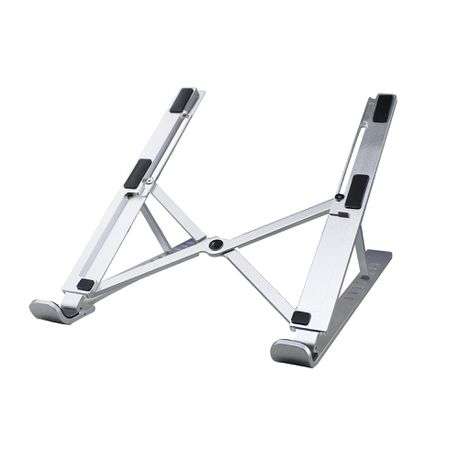 Portable Adjustable Foldable Aluminium Laptop Desk Stand & Carry Pouch