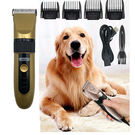 Rechargeable Pet Grooming Hair Clipper And Trimmer Q-T137 GOLD