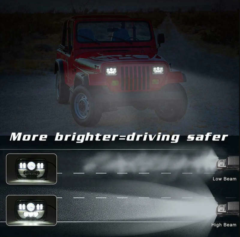 2pcs Of 7" Aluminum Shell LED Off Road Driving Headlight