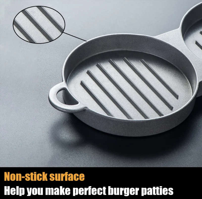 Double Burger Press Hamburger Maker