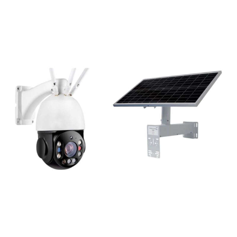 Outdoor 5MP 30X Solar Powered Surveillance 3 Antenna Camera SE-X10-4G