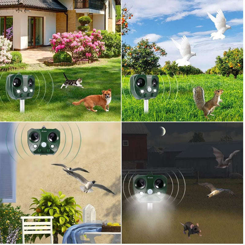 Ultrasonic Solar Pest Repeller With Motion Sensor RB-55