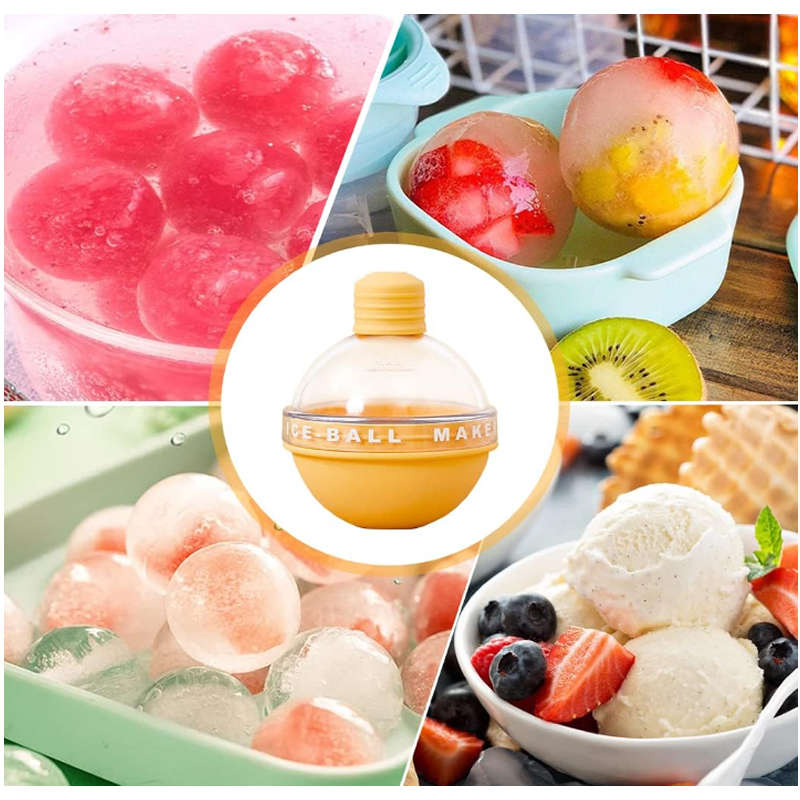 Silicone Ice Mold Maker F49-8-1234 YELLOW