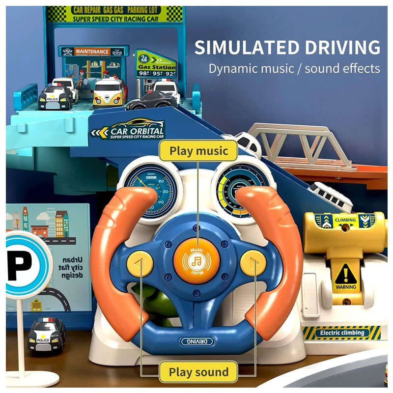Kids Race Tracks and Steering Wheel Toy WJ-686
