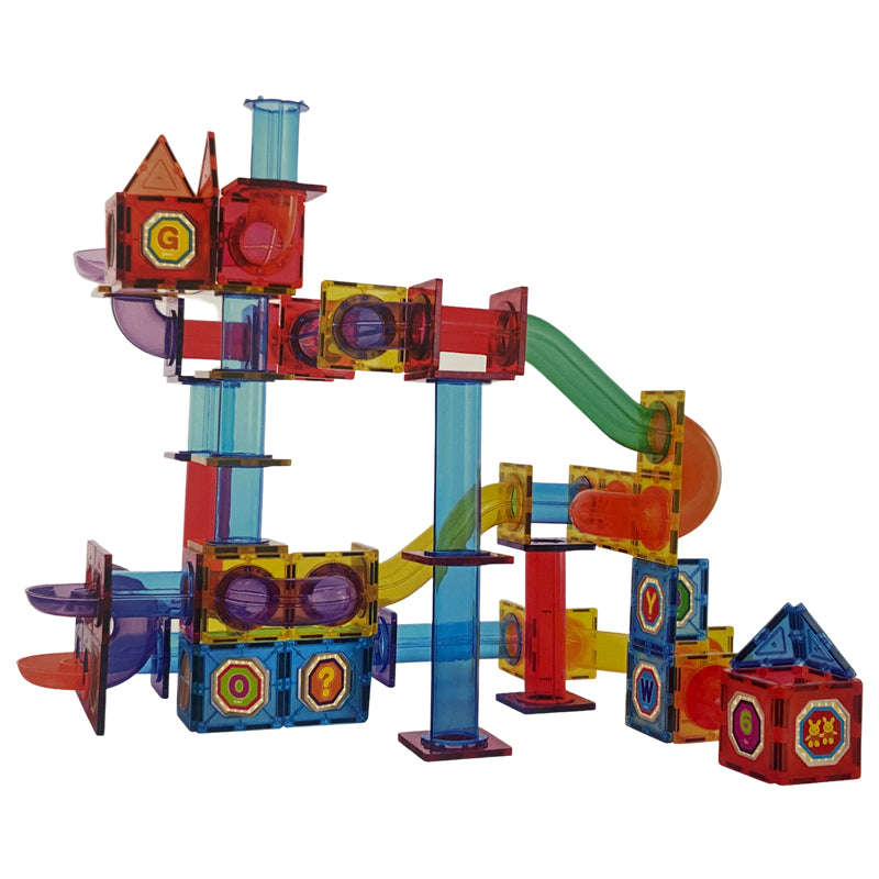 49Pcs Magic Tiles Magnetic Marble Run Track YG-314