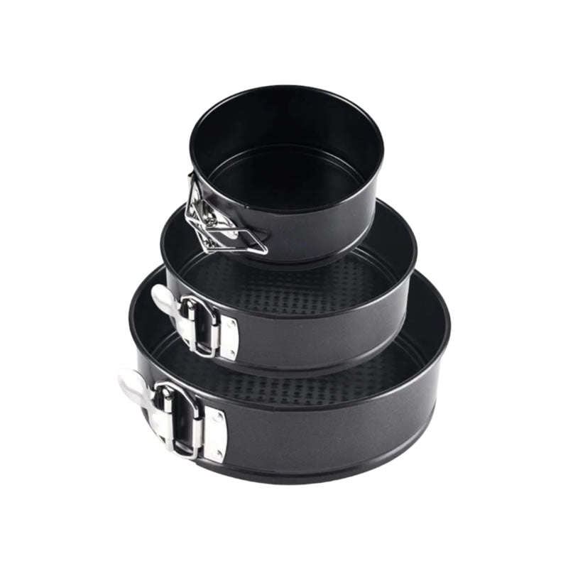 3Pcs Stainless Steel Round Shape Cake Mold Pans BL-296