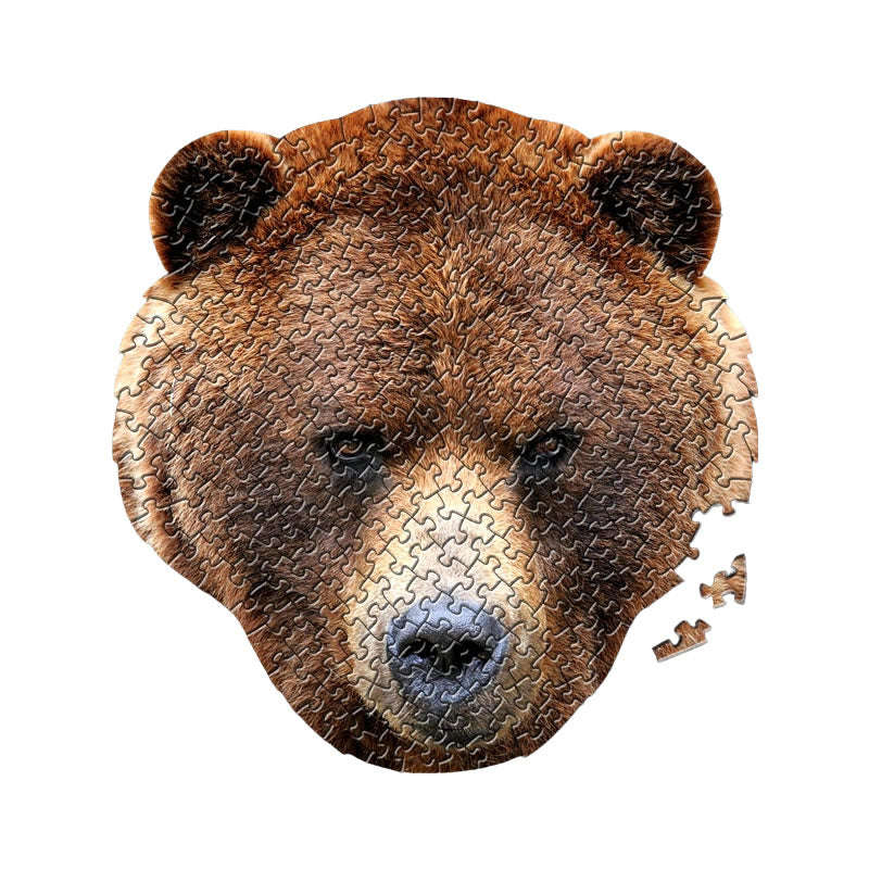 238-Pieces Of Brown Bear Animal-Shaped Jigsaw Puzzle KP-29