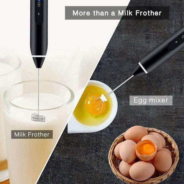 Electric Coffee Grinder & Rechargeable Milk Frother