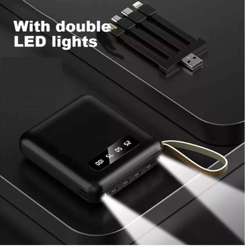 10000mAh Digital Display Power Bank AS-50311 BLACK