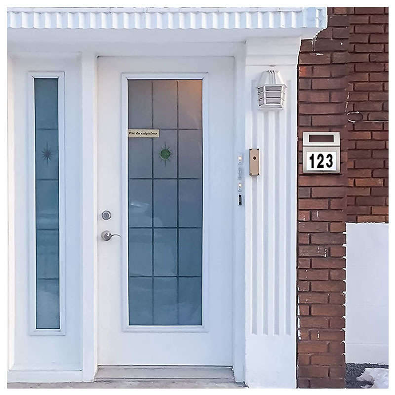 Solar Powered House Address Number Plate PI-5
