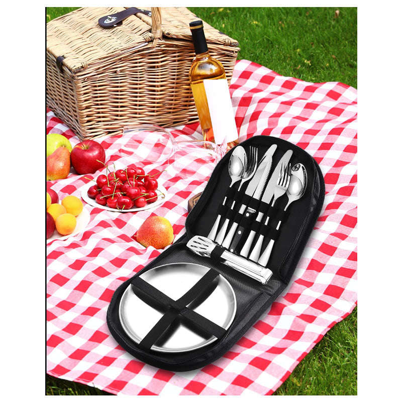 10 Piece Stainless Steel Cutlery Camping Set IL-1