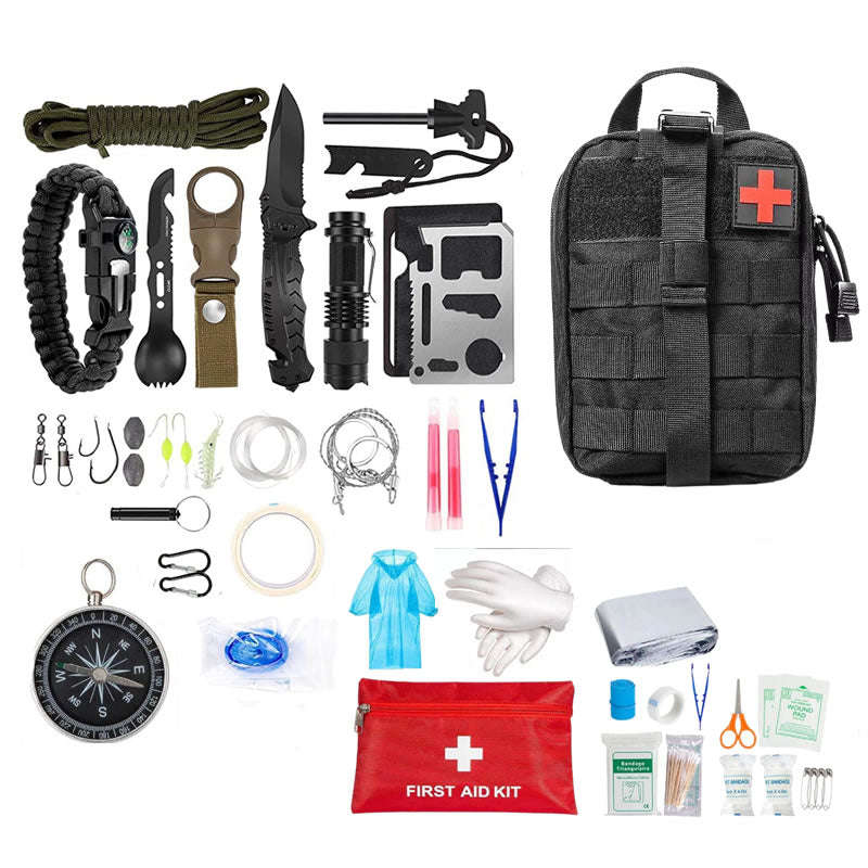 141 in 1 Tactical Emergency Outdoor First Aid and Survival Kit JG-99
