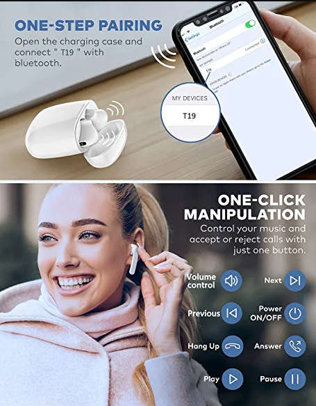 Wireless Earpods Black V83