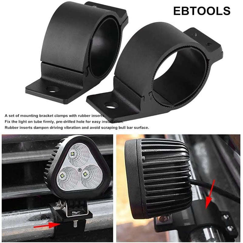 2 Pcs LED Light Bar Mounting Bracket Bull Bar NG-23