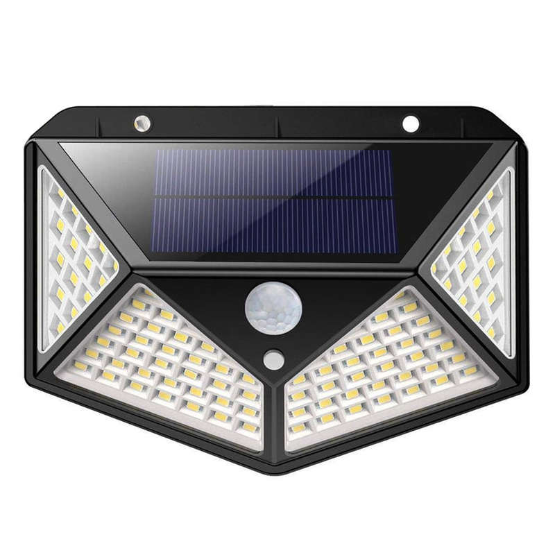 The pyramid 100 LED solar outdoor light