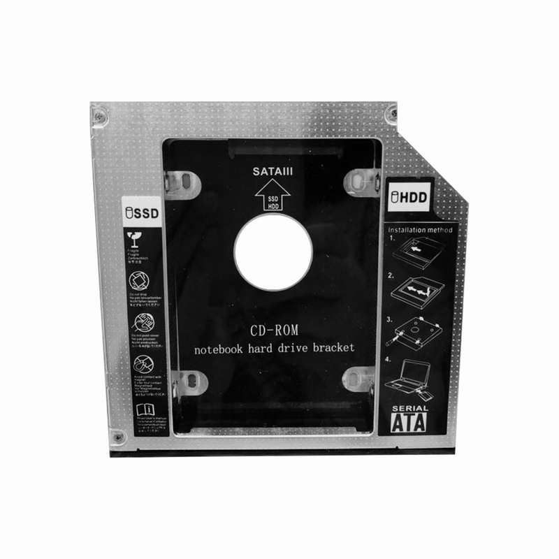 Universal SATA 2nd HDD HD SSD Enclosure Hard Drive Caddy Tray 12.7mm