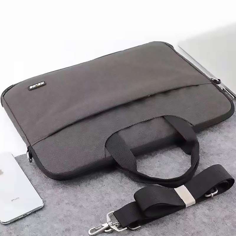 LAPTOP HANDBAG  Water Resistant Protective Laptop Bag - Grey