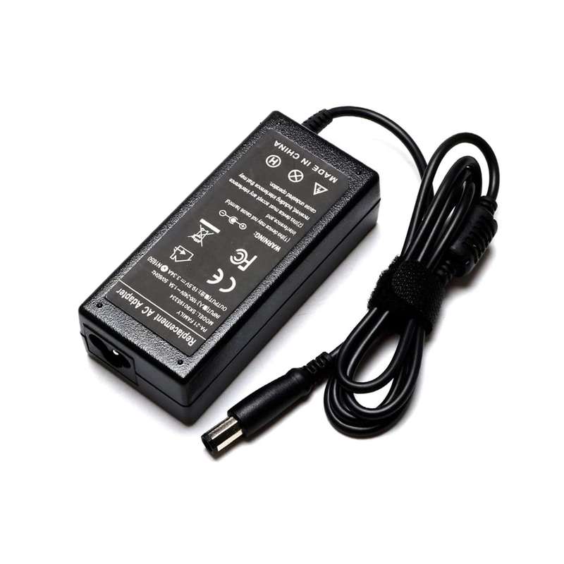 Laptop Charger AC Adapter Power Supply for DELL 65W  (8 SIDE PIN)