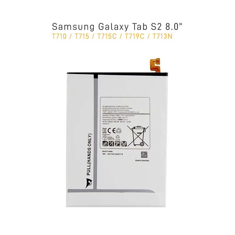 Replacement Battery for Samsung Galaxy Tab S2 8.0(T710/T715/T719N)