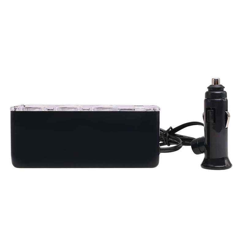 In-Car USB+Triple Socket Charger Adapter/Car Charger Extension Multiple Charging Points