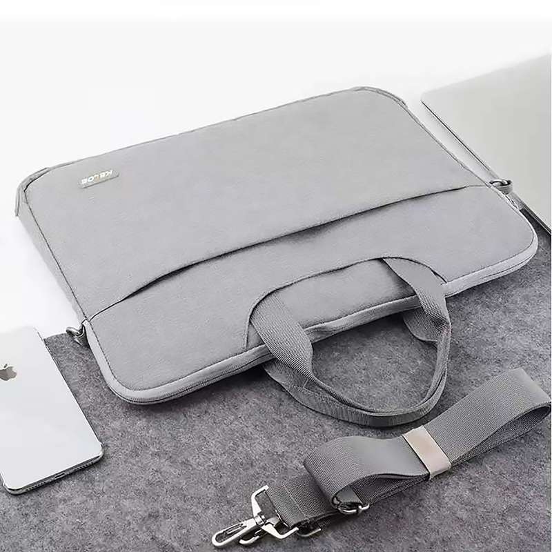 LAPTOP HANDBAG  Water Resistant Protective Laptop Bag - Grey