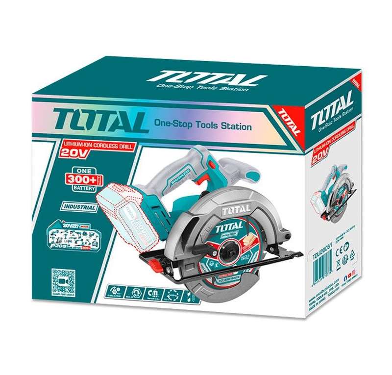 Total Cordless Circular Saw - (185mm, 20V)