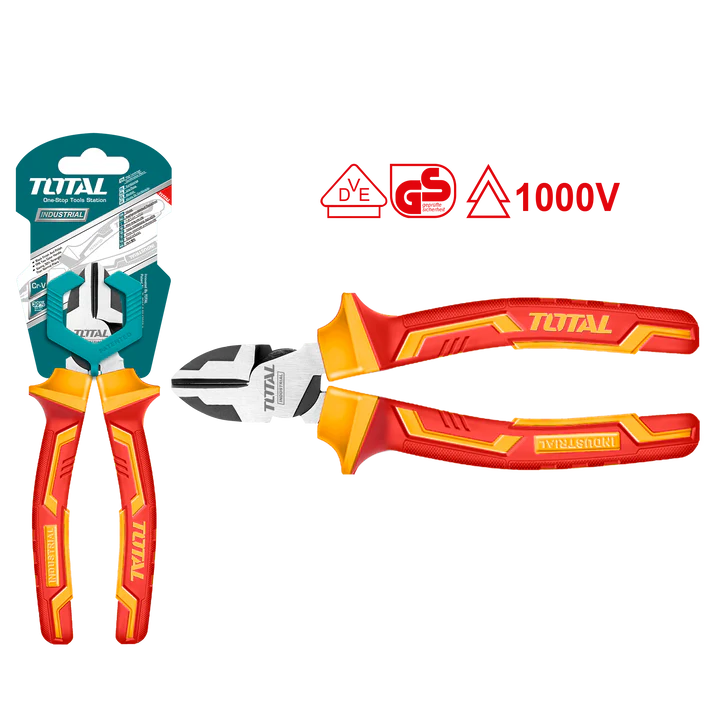 Total Heavy-Duty Insulated Cutting Pliers- 7"/180mm