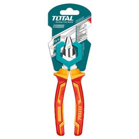 Total Heavy-Duty Insulated Combination Pliers- 7"/180mm